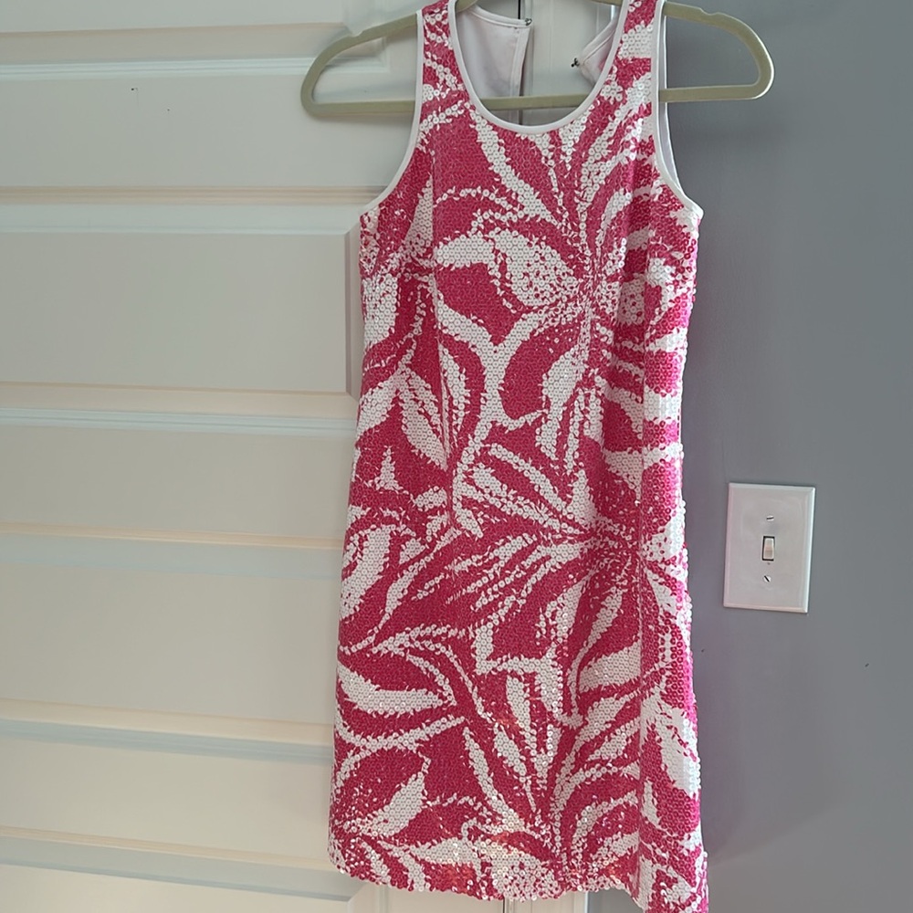 Lilly Pulitzer Sequin Courtin dress Orchid Pink Size 0